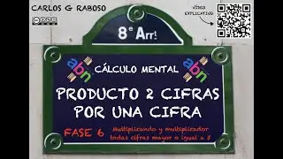 CÁLCULO MENTAL FASE6 Producto 2 cifras por 1 cifra ABN (Material para el aula)