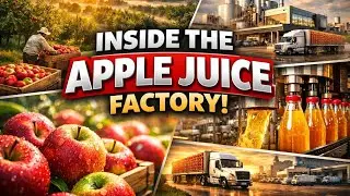 Inside the Apple Juice Factory | From Orchard to Bottle | Cinematic Process