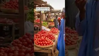 President Chop Raw Tomatoes For Inside Market, VDM NOODLES