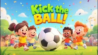 Kick the Ball | Fun Soccer Song for Kids | Teamwork & Playtime Dance | Preschool Sports Song