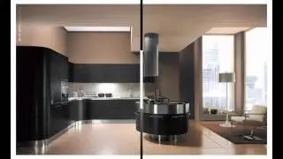cuisine design futuriste exemple de cuisine italienne de luxe ronde haut de gamme