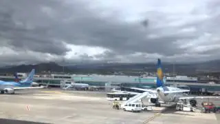Monarch Airlines Pushback, Taxi and Take Off