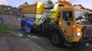 Early morning recycling 