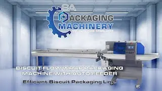Biscuit Flow Wrap Packaging Machine with Auto Feeder | SA Packaging Machinery