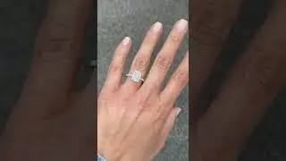 Take a look at this stunning 1.50-carat radiant halo engagement ring