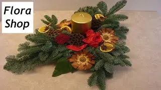 Adventsfloristik ★ Weihnachtsfloristik ★ Weihnachtsdeko ★ Adventsgesteck basteln ★ Flora-Shop