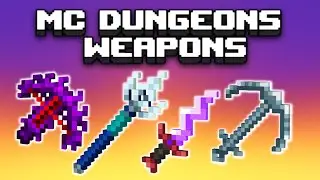 Minecraft: MC DUNGEONS WEAPONS MOD | Minecraft Mods Showcase 1.19.2 (обновлено)