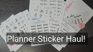 Planner Sticker Haul feat Fox and Cactus, Sweet Tea Sticker Co and more!