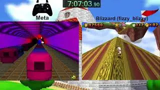 Super Mario 64 Land - Blind Race vs. Blizzard Part 3 [N64]