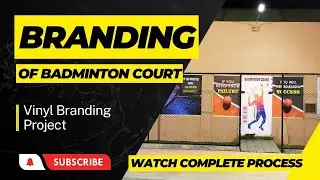 Revamp Your Badminton Court Using Branding with Printed Vinyl Graphics