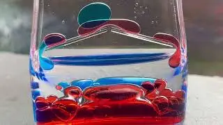Relaxing Sensory Toy, Liquid Motion Bubble Timer Color Lava Lamp, Calming Stress Relief Hourglass