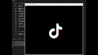 Draw TikTok Logo Using Python Turtle