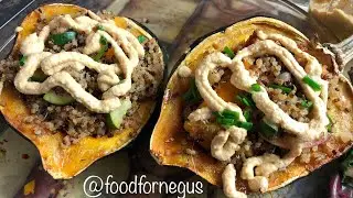 Electric Quinoa Stuffing & Stuffed Acorn Squash