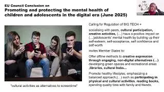 Lunchtime Session | Policy Brief on Culture, Health and Well-being