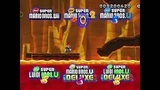 New Super Mario Bros U Volcanic Underground Ultimate Mashup