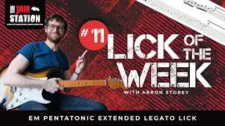 Learn this extended Pentatonic LEGATO lick across the whole fretboard!
