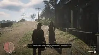 Lady Recognizes Arthur After Dynamite Wagon Robbery And Scolds Him For It - Red Dead Redemption 2