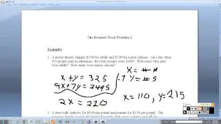 The Dreaded Word Problem 2
