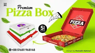 2025 Pizza Box Trends Packaging | Pizza Box Design Ideas Tutorials in Illustrator