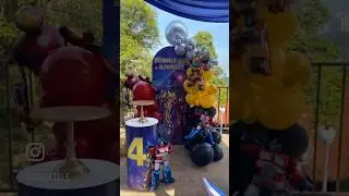 Birthday Decoration Transformers & Ironman #malaysia #celebration #birthday #balloon #decoration