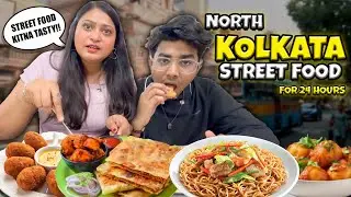 Eating Only North KOLKATA STREET FOOD for 24 Hours!!😮