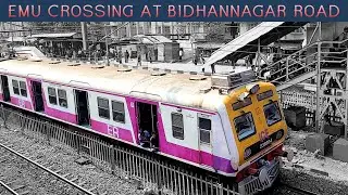 EMU crossing at Bidhannagar Road | Eastern Railway