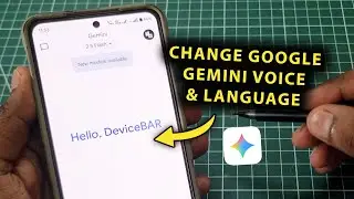 How To Change Google Gemini Voice To Male Or Female | Change Voice Language To Tamil, Hindi, Etc.