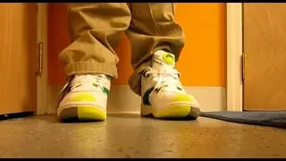 Reebok Court Victory Pump White Green Citron Sneaker Review on Feet