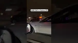 Mercedes AMG c63 vs Big Turbo Subaru STI ! 🔥