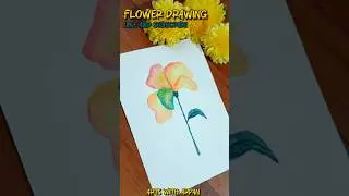 Watercolor Flower 💐 | Arts With Arpan #shorts #watercolor #flowers #art #youtubeshorts #trending