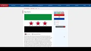 Flagpedia new update! They updated the Syria flag!