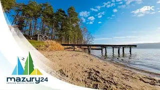 Mazury z drona FPV, Flosek i jezioro Bełdany, Luty 2025, 4K