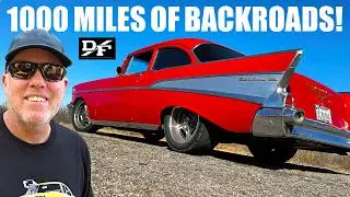1,000 MILES OF THEN & NOW AMERICANA In a 530HP 1957 Chevy