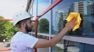 Cleaning service promo, cleaning promo, cleaning promo with russian talker