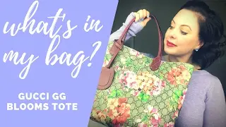 WHAT'S IN MY BAG?! GUCCI GG BLOOMS TOTE - FEBRUARY APPRECIATION