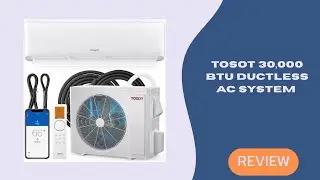 TOSOT Cosmo Series Ductless AC &ndash; Wifi, Voice Control, 30,000 BTU Cooling & Heating