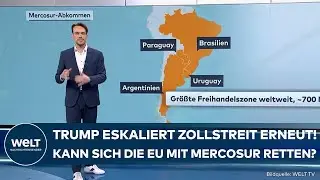 US-ZOLLSTREIT: Trump plant nächste Klatsche! Kann sich Europa mit dem Mercosur-Abkommen retten?
