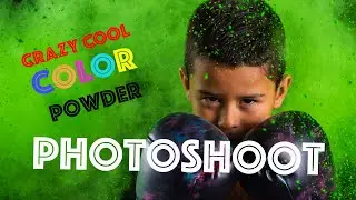 Color powder photoshoot ideas for boys!
