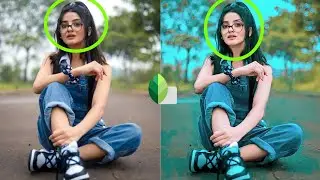 Snapseed photo editing tutorial baground colour change trick (Free present download)