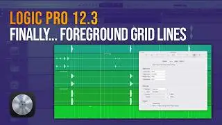 Logic Pro 12.3 Update: Grid Lines ON TOP OF Regions!