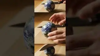 Cutting the Earth in Half &ndash; Realistic ASMR #asmr #asmrvideo #veo3video #veo3ai