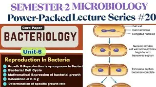 Power-Packed Lecture-20| Reproduction in bacteria| Expression of Growth| Specific Growth rate| K & g