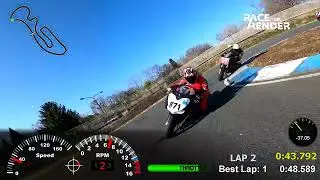 桶川スポーツランド,フリー走行,ロングコース,大型初級2本目,2026/1/17ベストタイム47.211