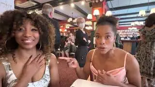 Adrianna Hicks and Anna Uzele at The Drama Desk Awards