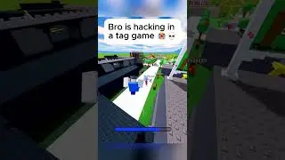 Why is bro hacking 💀😭 #roblox