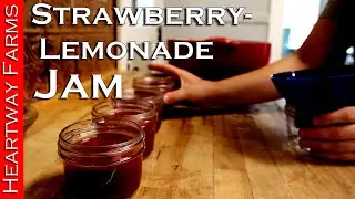 How to make Strawberry Lemonade Jam | Sugar Free | Heartway Farms | Harvest | Stocking | Garden
