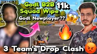 Team Godl Drop Clash 😱 Back To Back Squad Wipe 🔥 Godl New Player On Fire 🔥 11k Domination 🥶