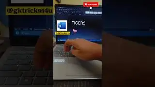 how to add tiger emoji to ms word 🔥 #shorts