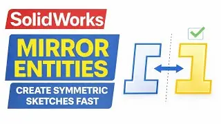 SolidWorks Mirror Tool Explained | Create Perfect Symmetry in Sketch (Beginner to Pro)