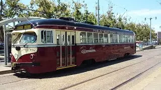 SF Muni 1948 St. Louis Car Co. PCC 1007 in Testing